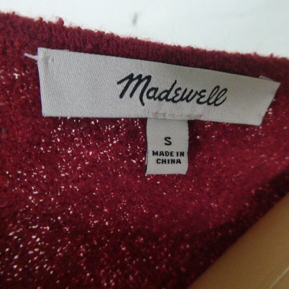 Madewell Tie Front Marin Tee Ribbed Cap Sleeve Textured T Shirt Top Blouse Small - Picture 6 of 9